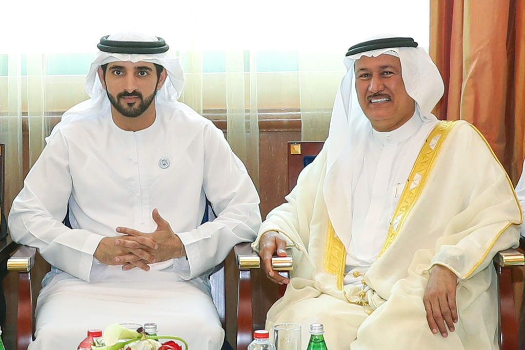 With HH Sheikh Hamdan bin Mohammed bin Rashid Al Maktoum, Crown Prince of Dubai, Deputy Prime Minister and Minister of Defence of the UAE, and Chairman of the Executive Council
